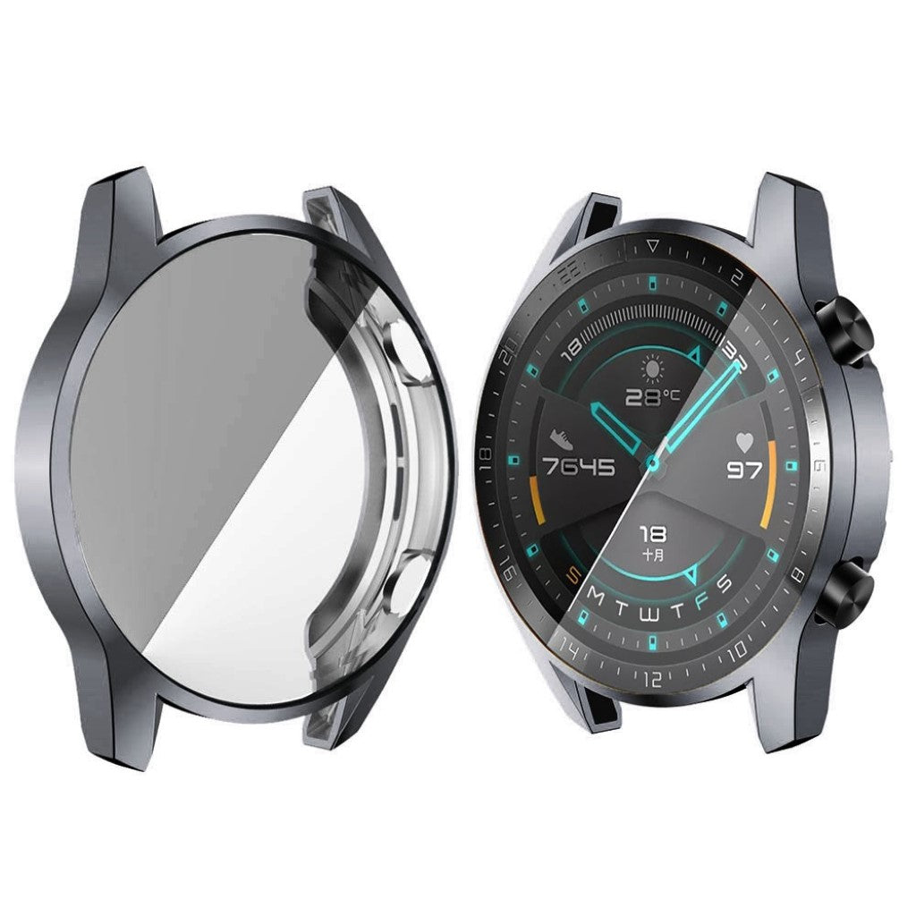 Mega Fed Huawei Watch GT 2 46mm Silikone Cover - Sølv#serie_4