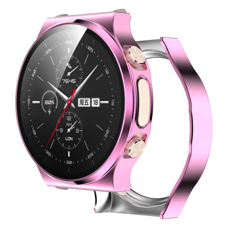 Fint Huawei Watch GT 2 Pro Plastik og Glas Cover - Pink#serie_1