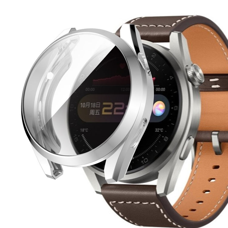 Mega Fed Huawei Watch 3 Pro Silikone Cover - Sølv#serie_3