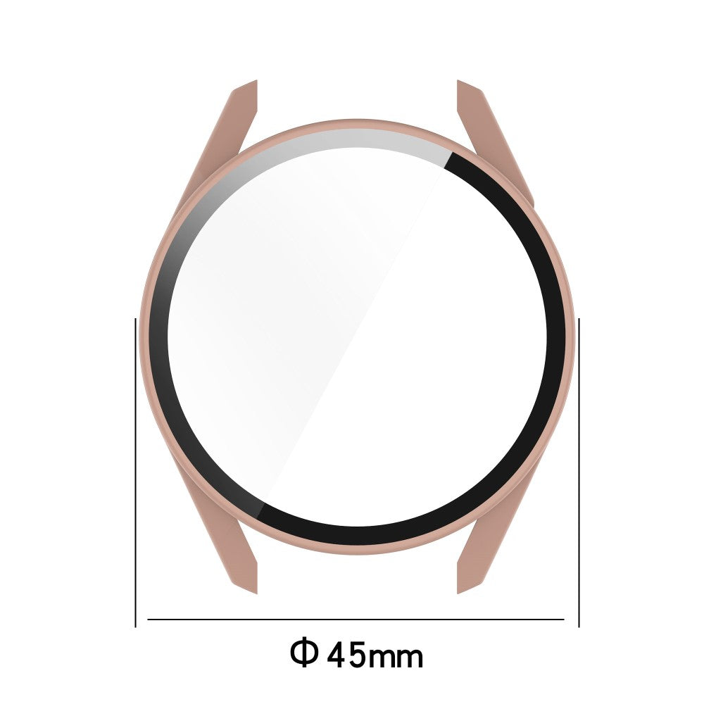 Fed Huawei Watch GT 3 (42mm) Cover med Skærmbeskytter i Plastik og Hærdet Glas - Grøn#serie_1