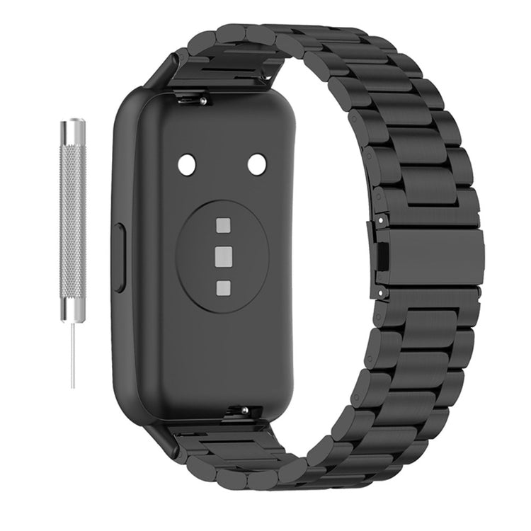 Glimrende Huawei Band 7 Metal Rem - Sort#serie_026