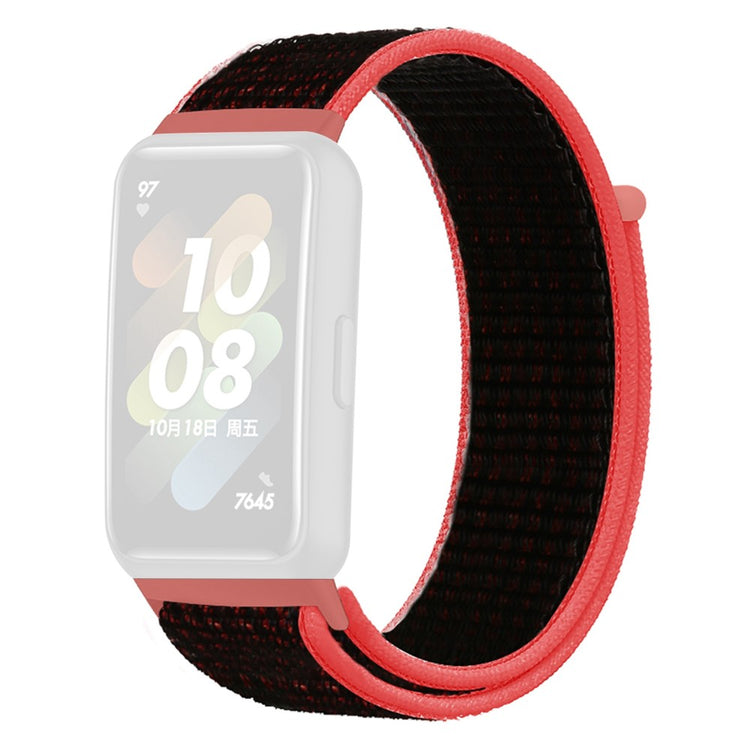 Vildt fint Huawei Band 7 Nylon Rem - Rød#serie_10