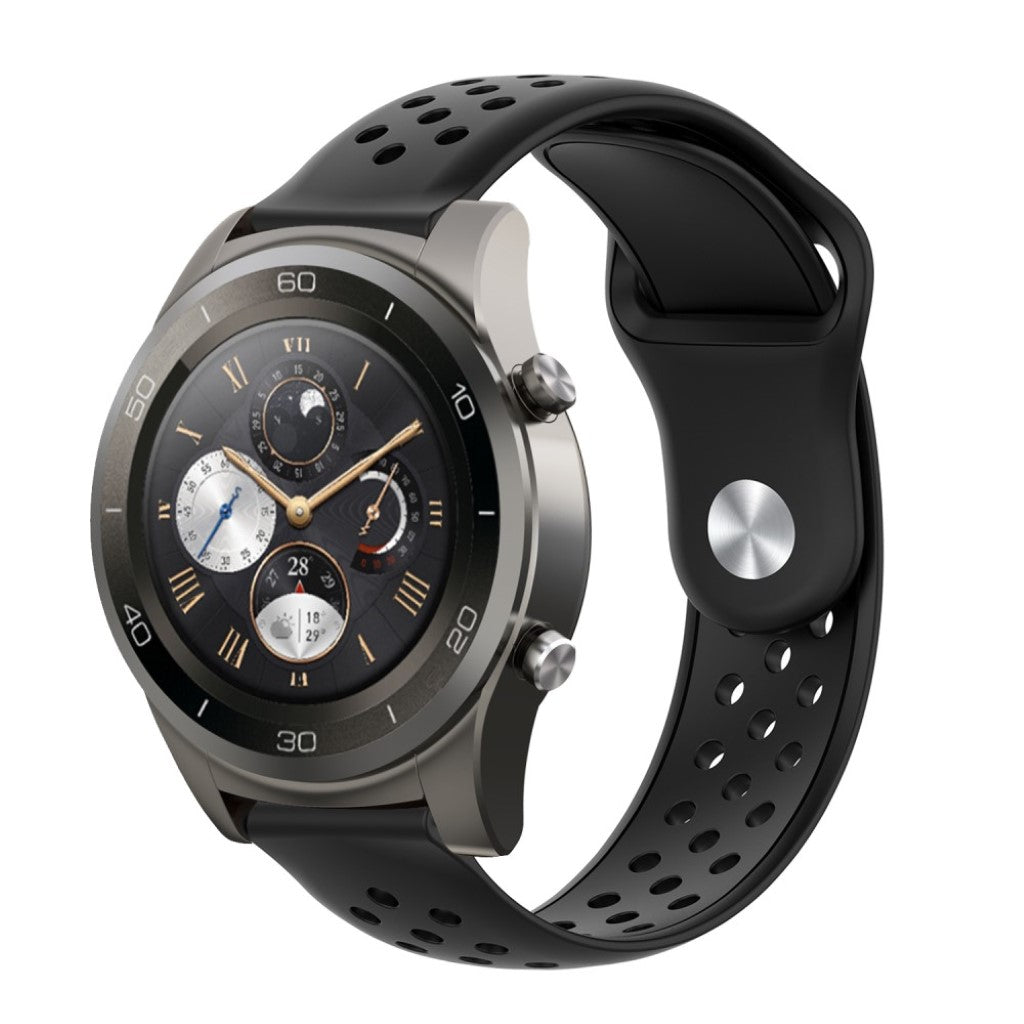 Mega godt Huawei Watch 2 Pro Silikone Rem - Sort#serie_1
