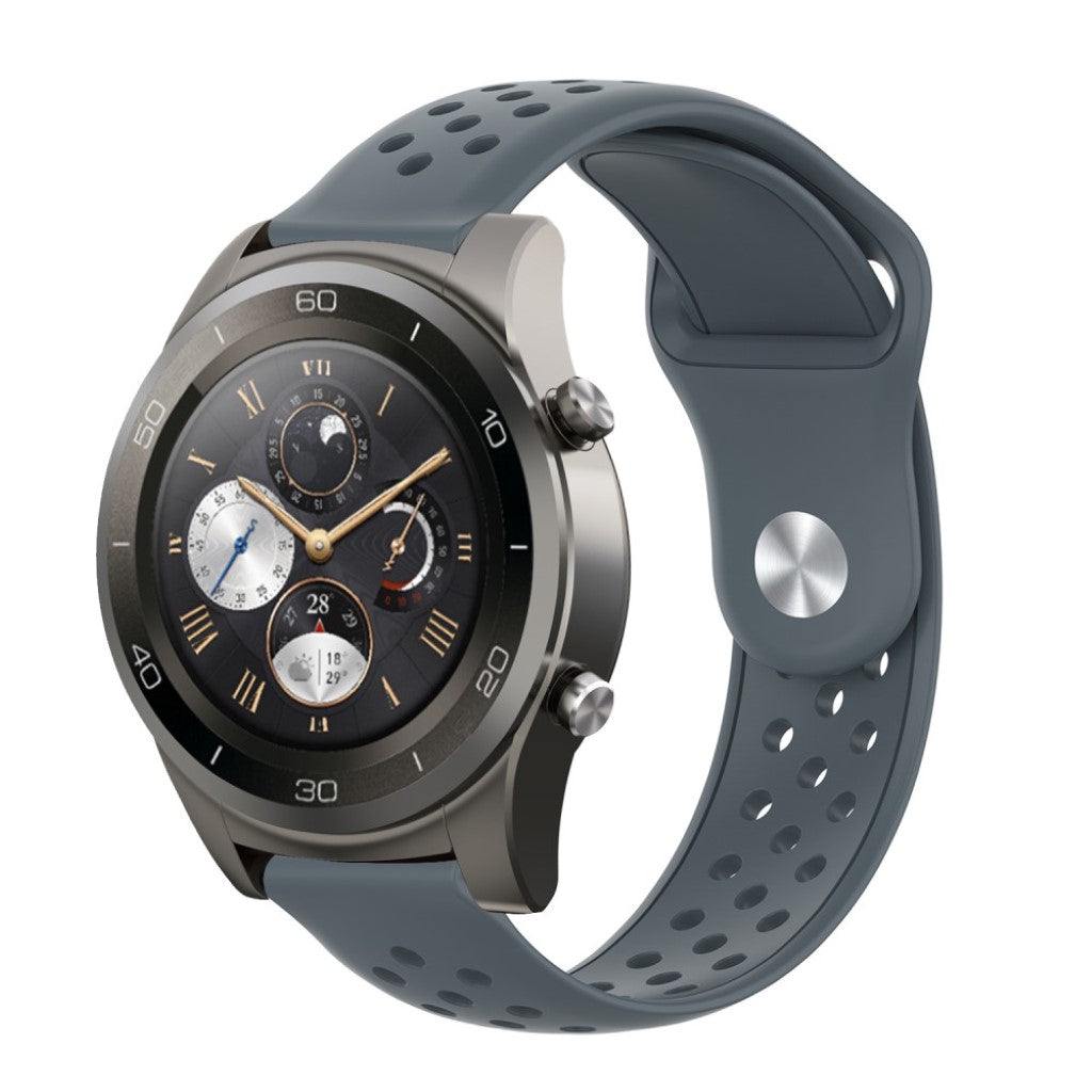 Mega godt Huawei Watch 2 Pro Silikone Rem - Sølv#serie_3