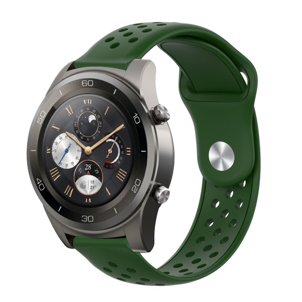 Mega godt Huawei Watch 2 Pro Silikone Rem - Grøn#serie_7