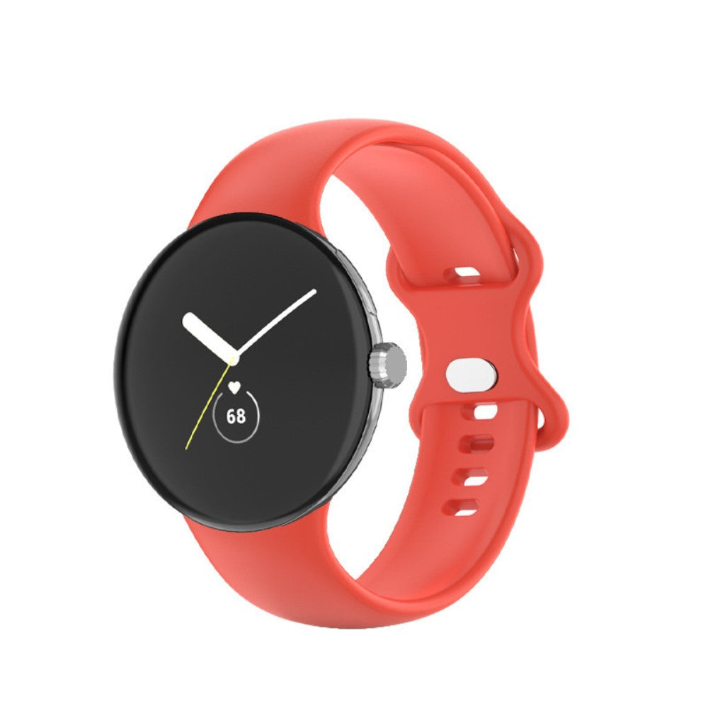 Smuk Google Pixel Watch Silikone Rem - Størrelse: L - Rød#serie_1