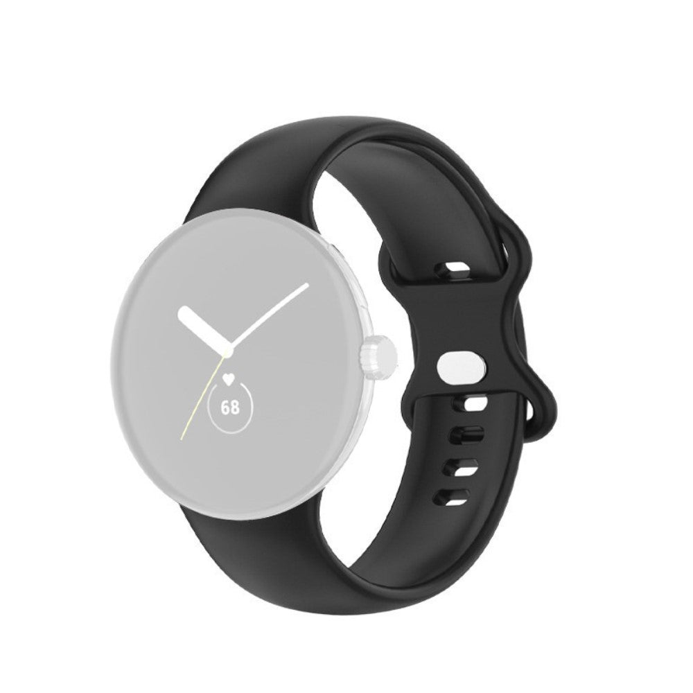 Smuk Google Pixel Watch Silikone Rem - Størrelse: L - Sort#serie_10