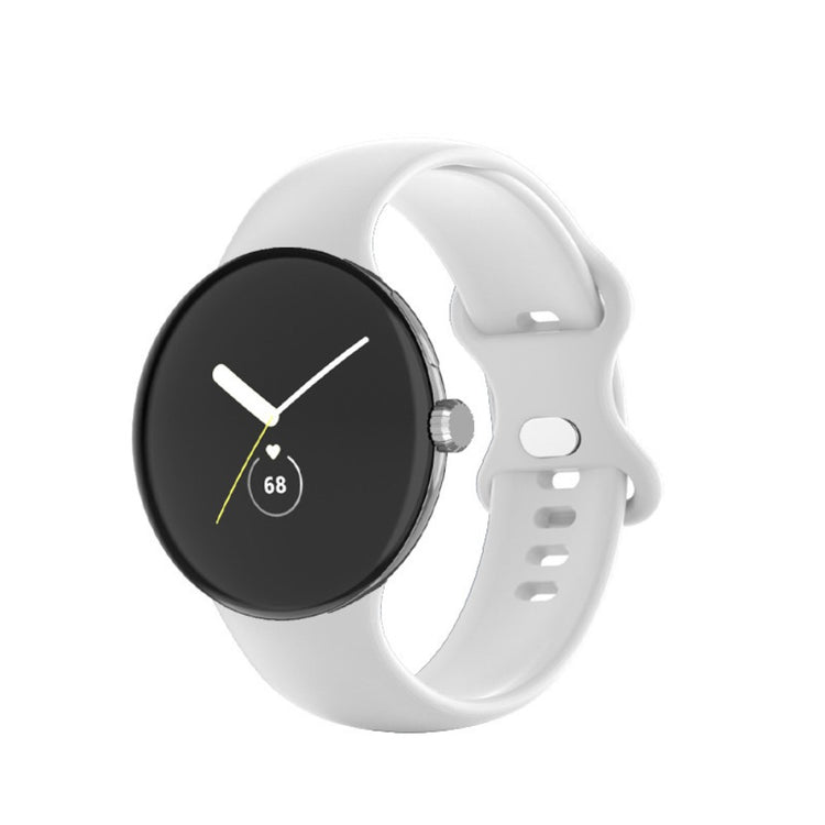Smuk Google Pixel Watch Silikone Rem - Størrelse: L - Hvid#serie_5