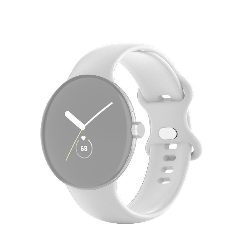 Smuk Google Pixel Watch Silikone Rem - Størrelse: L - Hvid#serie_5