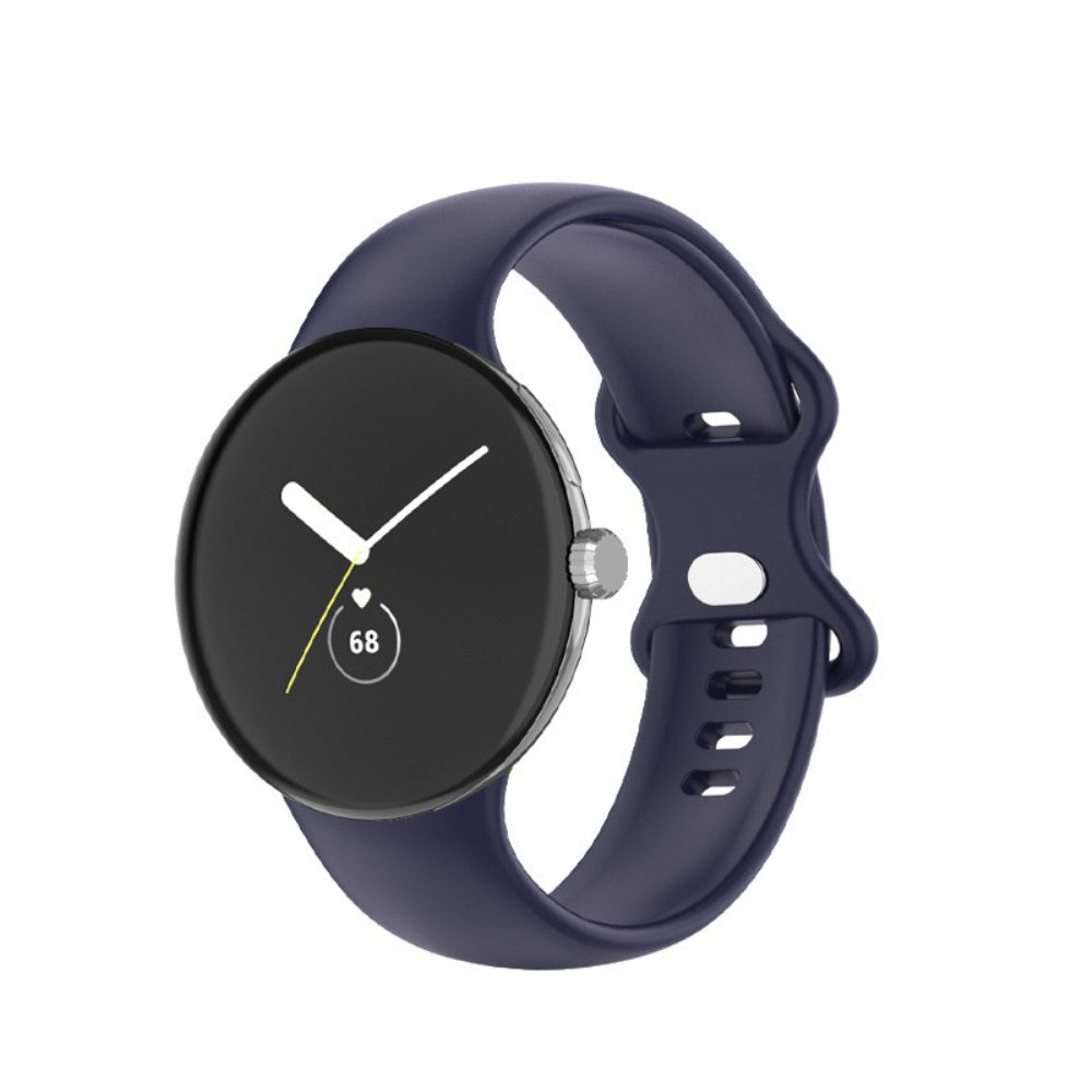 Smuk Google Pixel Watch Silikone Rem - Størrelse: L - Blå#serie_6