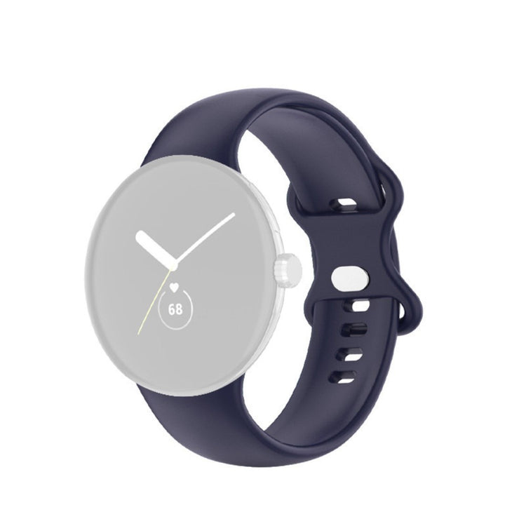 Smuk Google Pixel Watch Silikone Rem - Størrelse: L - Blå#serie_6