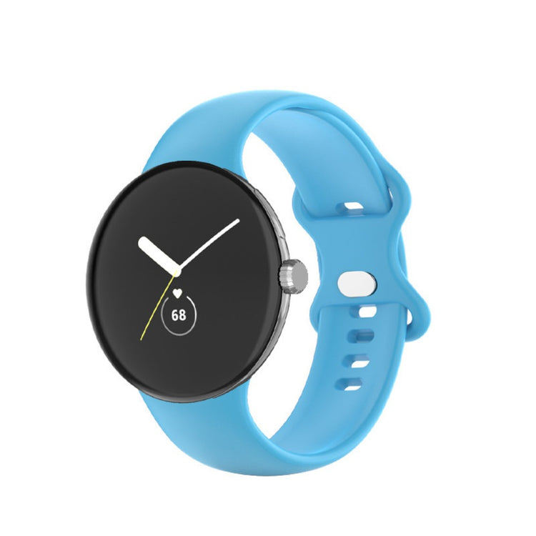 Smuk Google Pixel Watch Silikone Rem - Størrelse: L - Blå#serie_8
