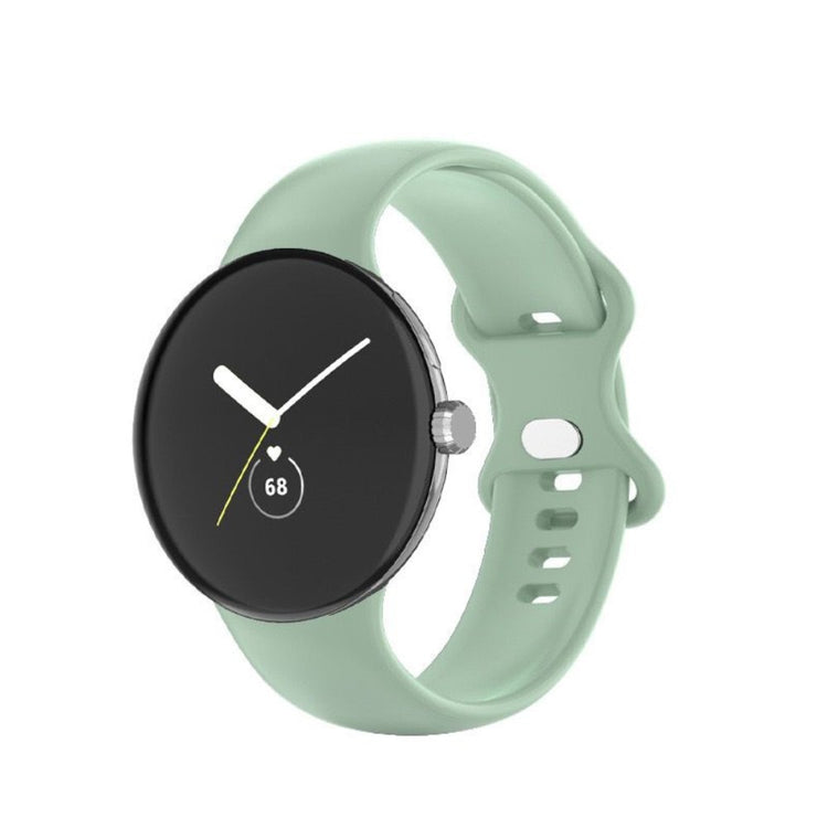Smuk Google Pixel Watch Silikone Rem - Størrelse: L - Grøn#serie_9