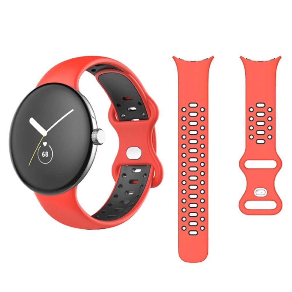Super cool Google Pixel Watch Silikone Rem - Pink#serie_8
