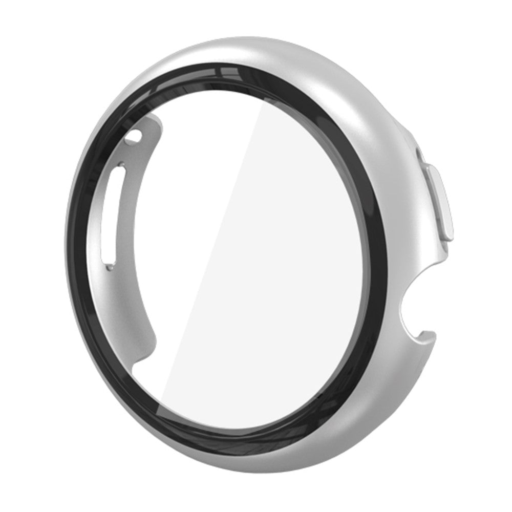 Super Fed Google Pixel Watch Cover med Skærmbeskytter i Plastik og Hærdet Glas - Sølv#serie_1