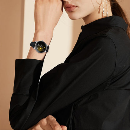 Rigtigt kønt Google Pixel Watch Ægte læder Rem - Sort#serie_4