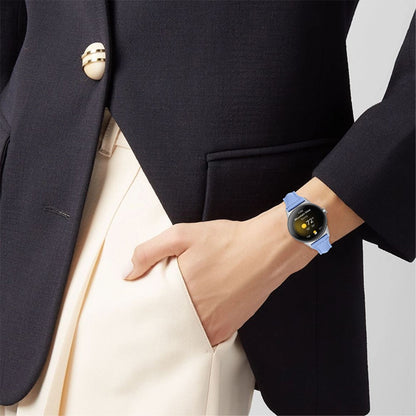 Rigtigt kønt Google Pixel Watch Ægte læder Rem - Blå#serie_8