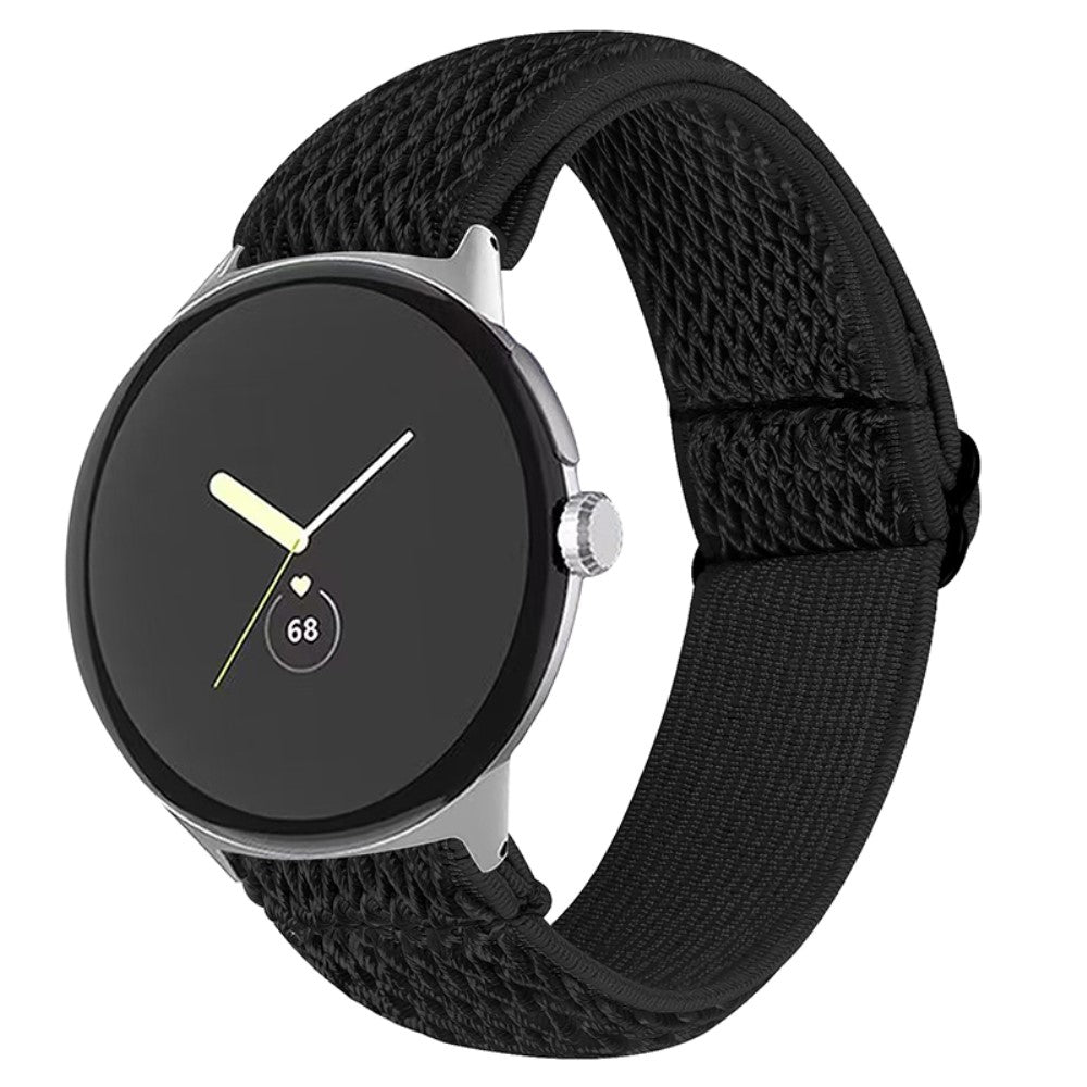 Rigtigt elegant Google Pixel Watch Nylon Rem - Sort#serie_5