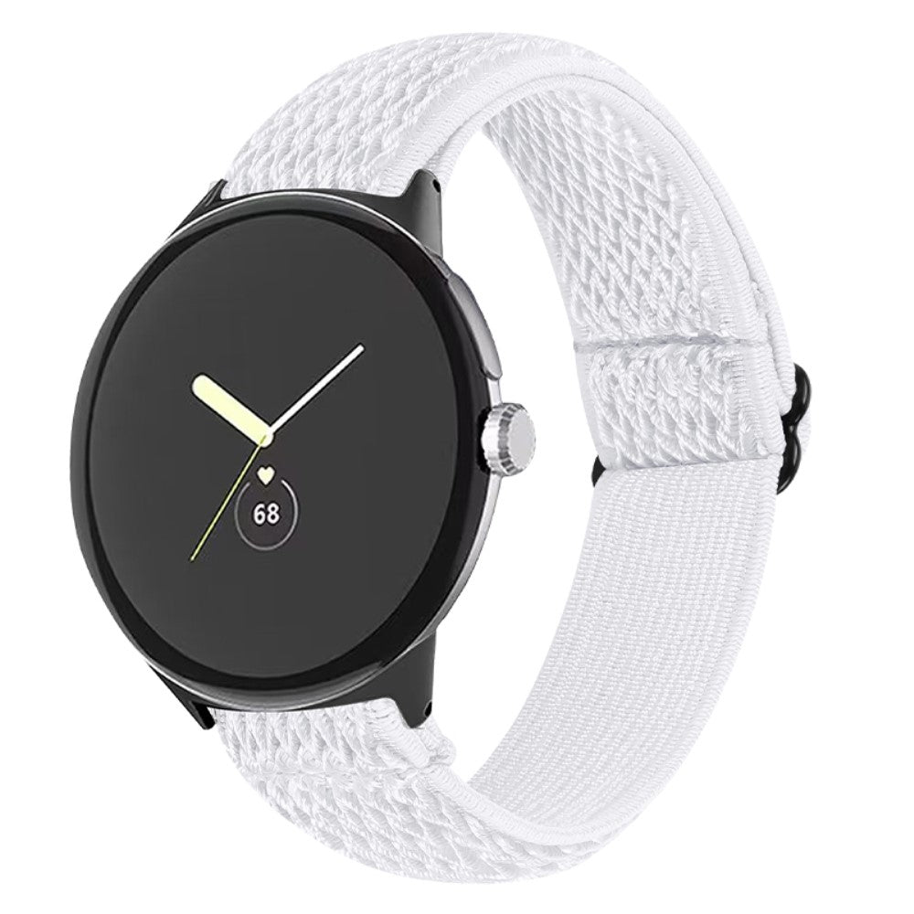 Rigtigt sejt Google Pixel Watch Nylon Rem - Hvid#serie_1