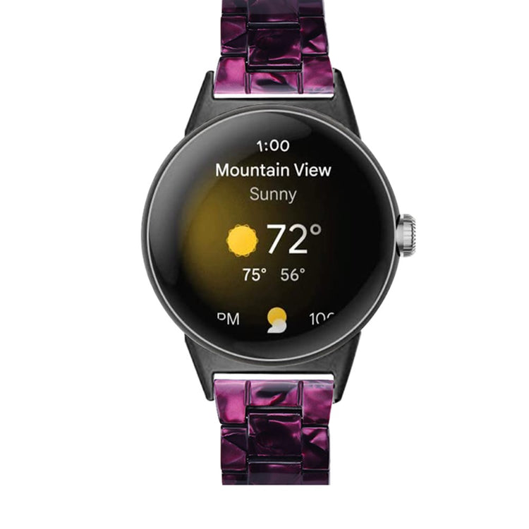 Mega skøn Google Pixel Watch Plastik Rem - Lilla#serie_12