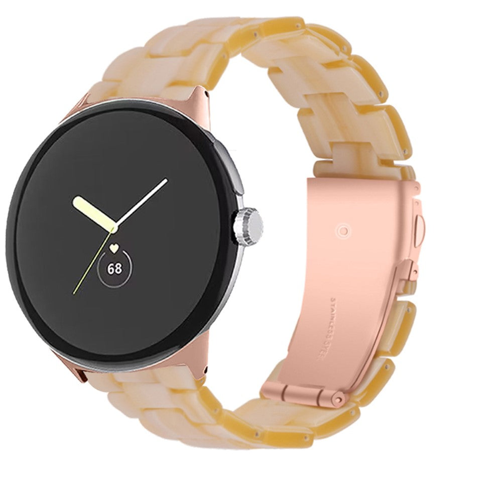 Mega skøn Google Pixel Watch Plastik Rem - Brun#serie_4