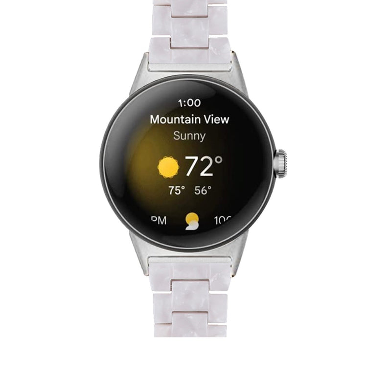 Mega skøn Google Pixel Watch Plastik Rem - Hvid#serie_9