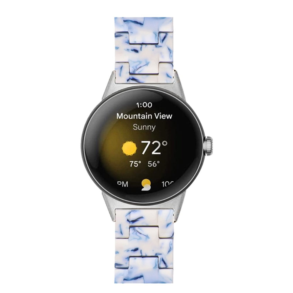 Meget nydelig Google Pixel Watch Plastik Rem - Blå#serie_10