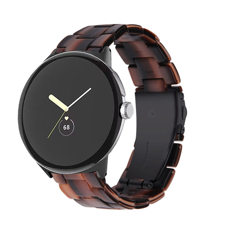 Meget nydelig Google Pixel Watch Plastik Rem - Brun#serie_9