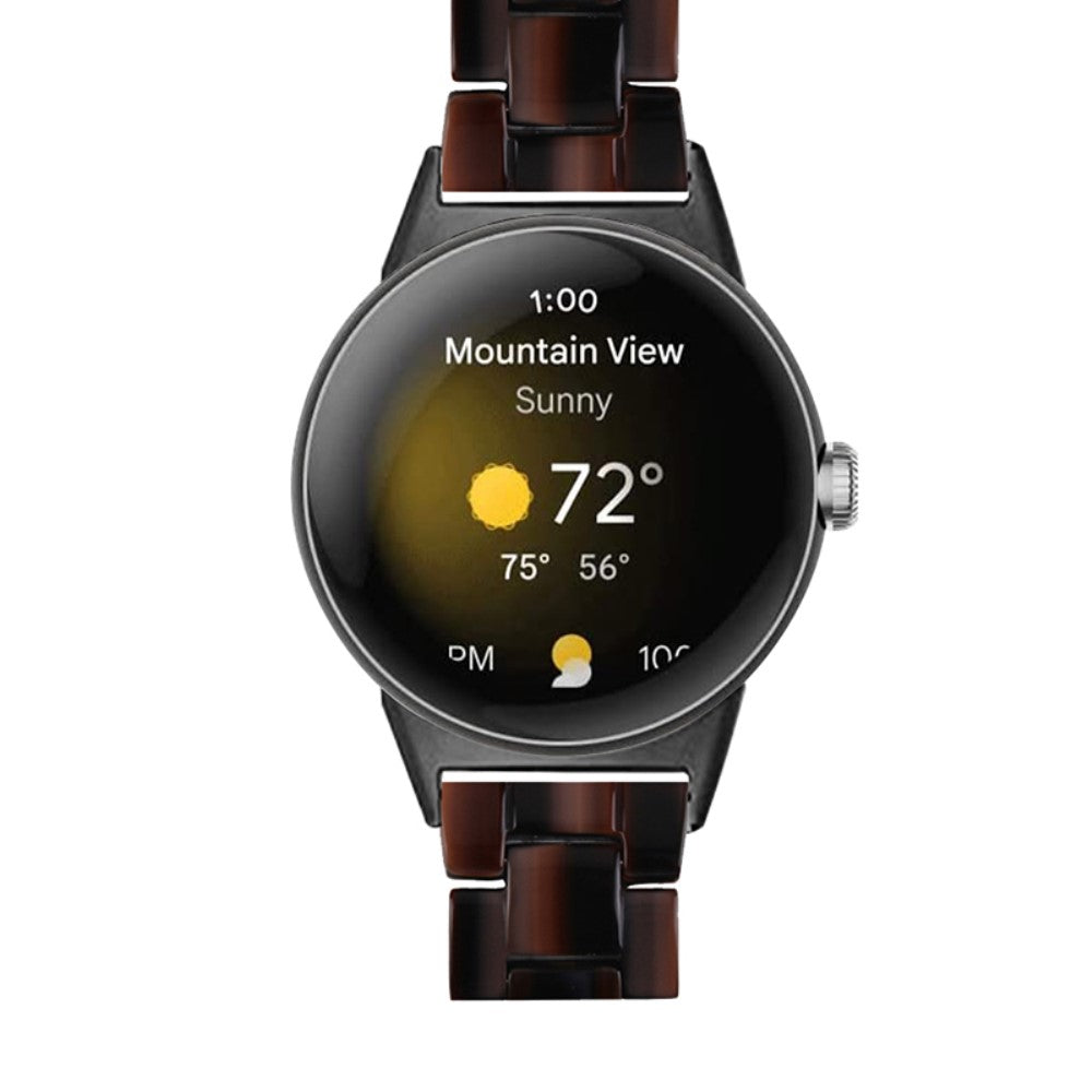 Meget nydelig Google Pixel Watch Plastik Rem - Brun#serie_9