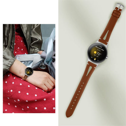 Fortrinligt Google Pixel Watch Ægte læder Rem - Brun#serie_6