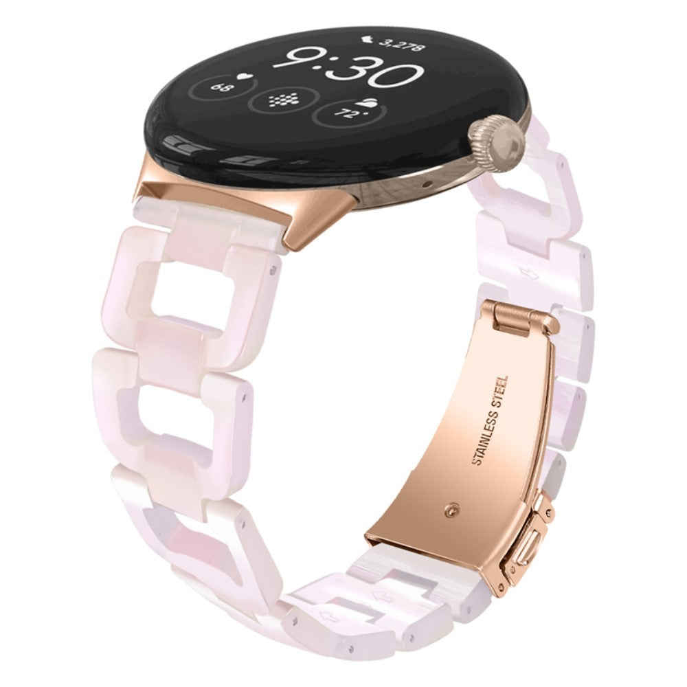 Super fint Google Pixel Watch Plastik Rem - Pink#serie_9