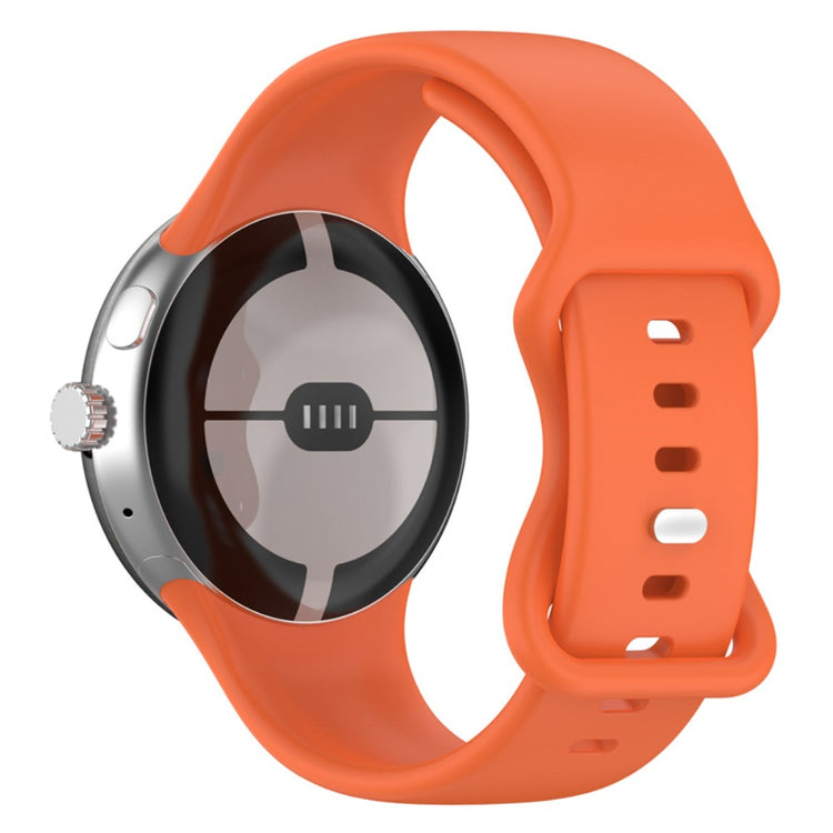 Super pænt Google Pixel Watch Silikone Rem - Orange#serie_2