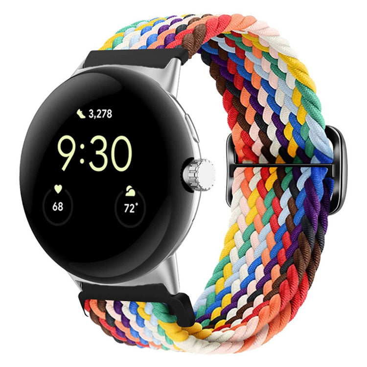 Mega smuk Google Pixel Watch Nylon Rem - Flerfarvet#serie_1