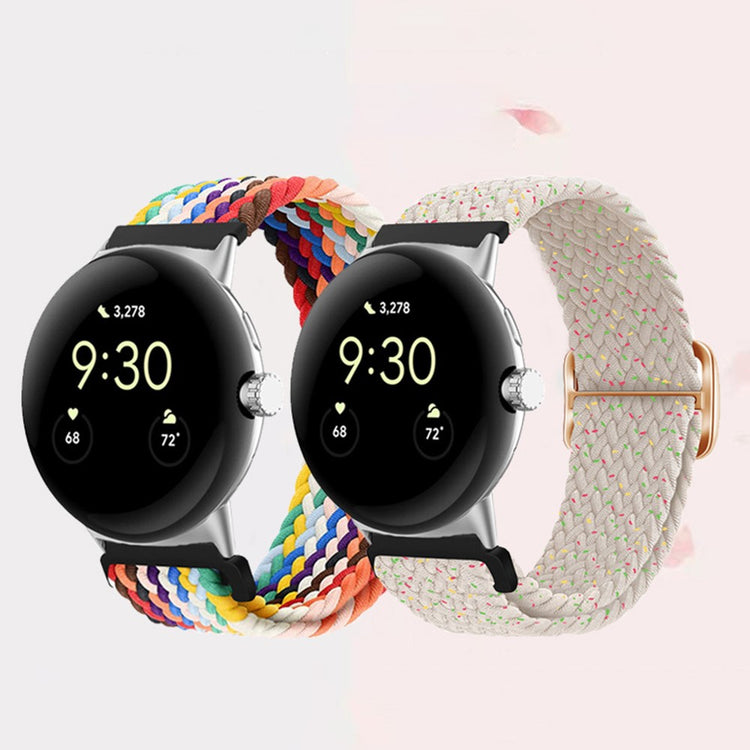 Mega smuk Google Pixel Watch Nylon Rem - Flerfarvet#serie_1