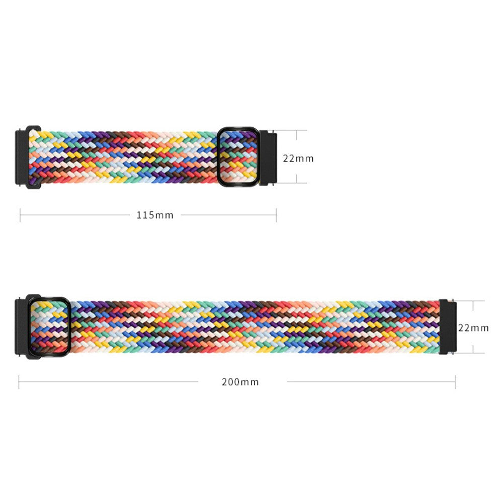 Mega smuk Google Pixel Watch Nylon Rem - Flerfarvet#serie_10