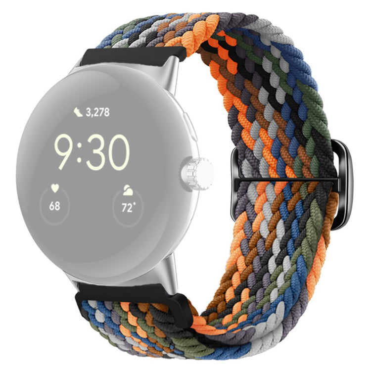 Mega smuk Google Pixel Watch Nylon Rem - Flerfarvet#serie_10