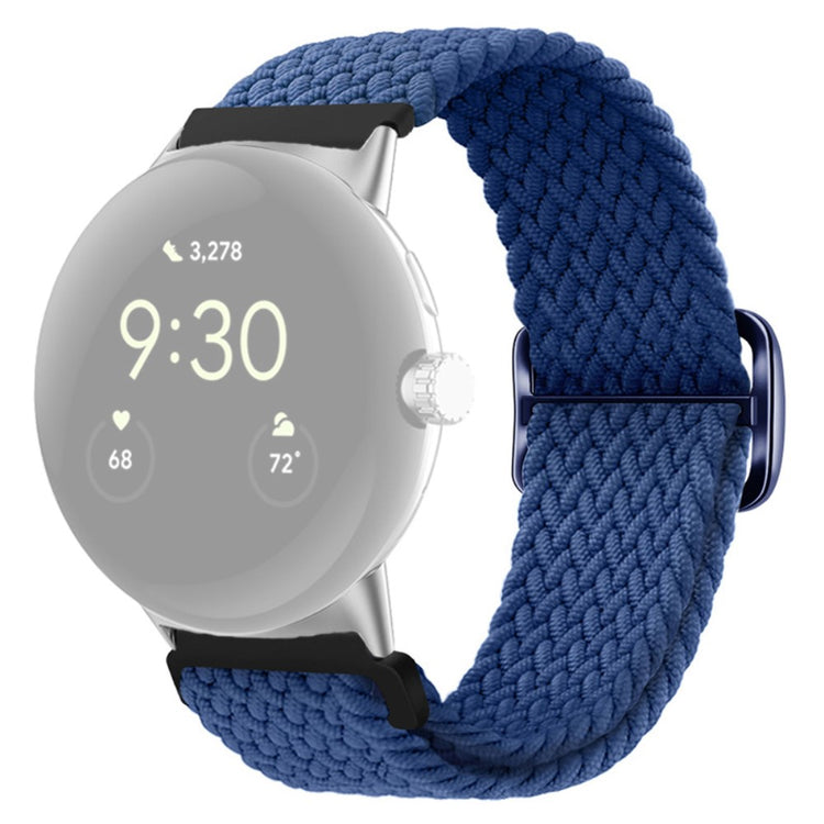 Mega smuk Google Pixel Watch Nylon Rem - Blå#serie_20