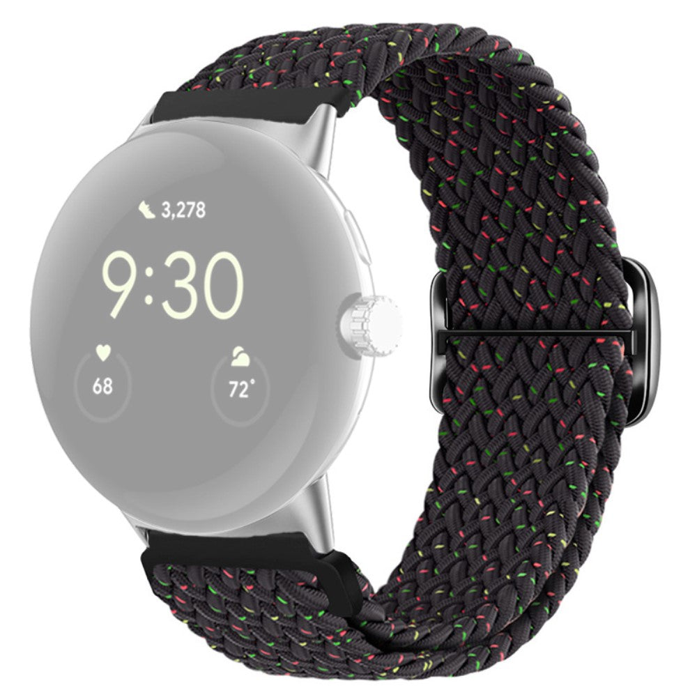 Mega smuk Google Pixel Watch Nylon Rem - Sort#serie_25