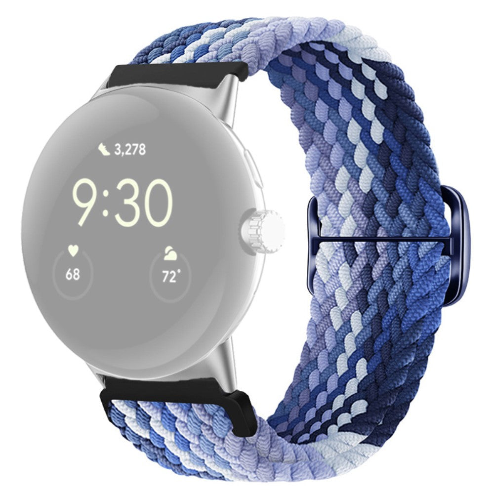 Mega smuk Google Pixel Watch Nylon Rem - Blå#serie_3
