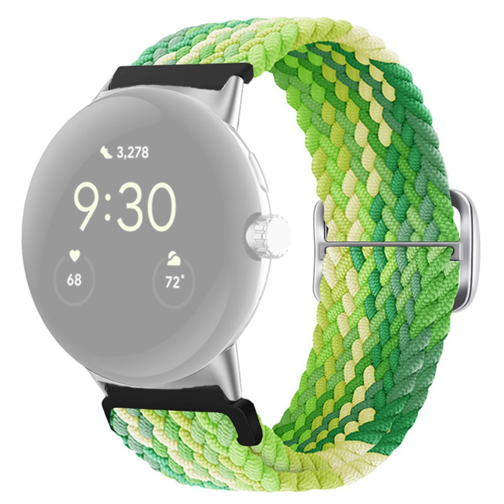Mega smuk Google Pixel Watch Nylon Rem - Grøn#serie_7