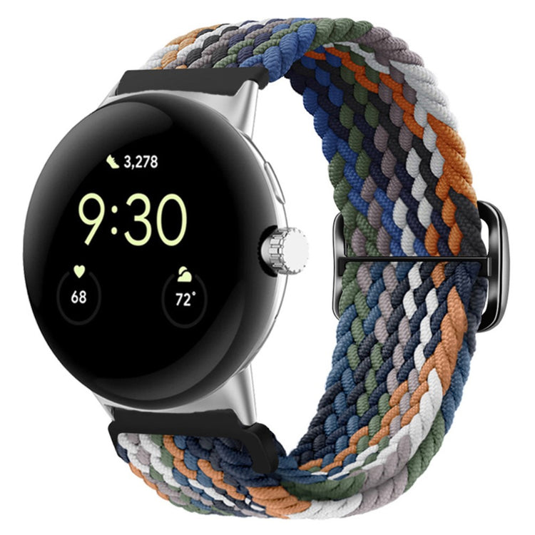 Mega smuk Google Pixel Watch Nylon Rem - Flerfarvet#serie_8