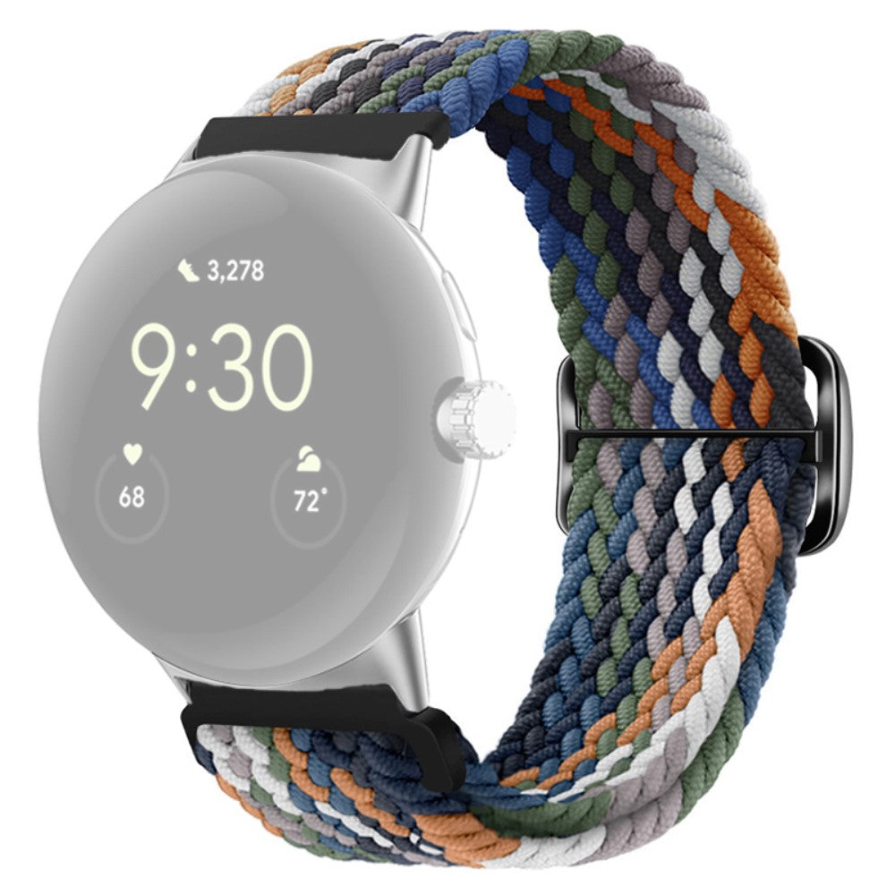 Mega smuk Google Pixel Watch Nylon Rem - Flerfarvet#serie_8
