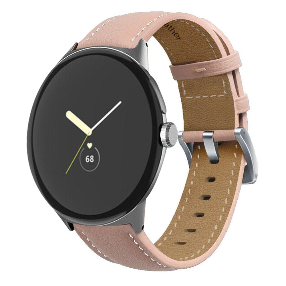 Vildt fantastisk Google Pixel Watch Ægte læder Rem - Pink#serie_6