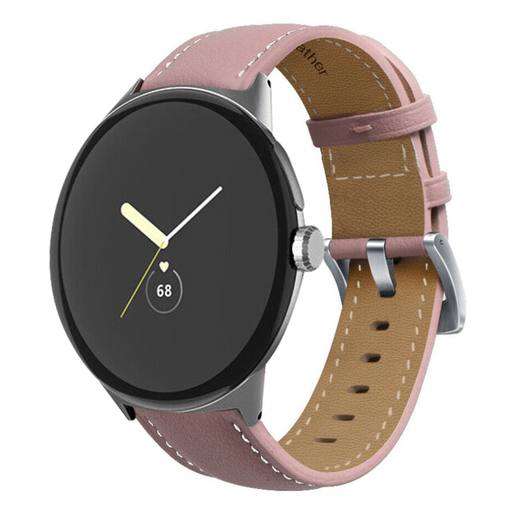 Vildt fantastisk Google Pixel Watch Ægte læder Rem - Pink#serie_7