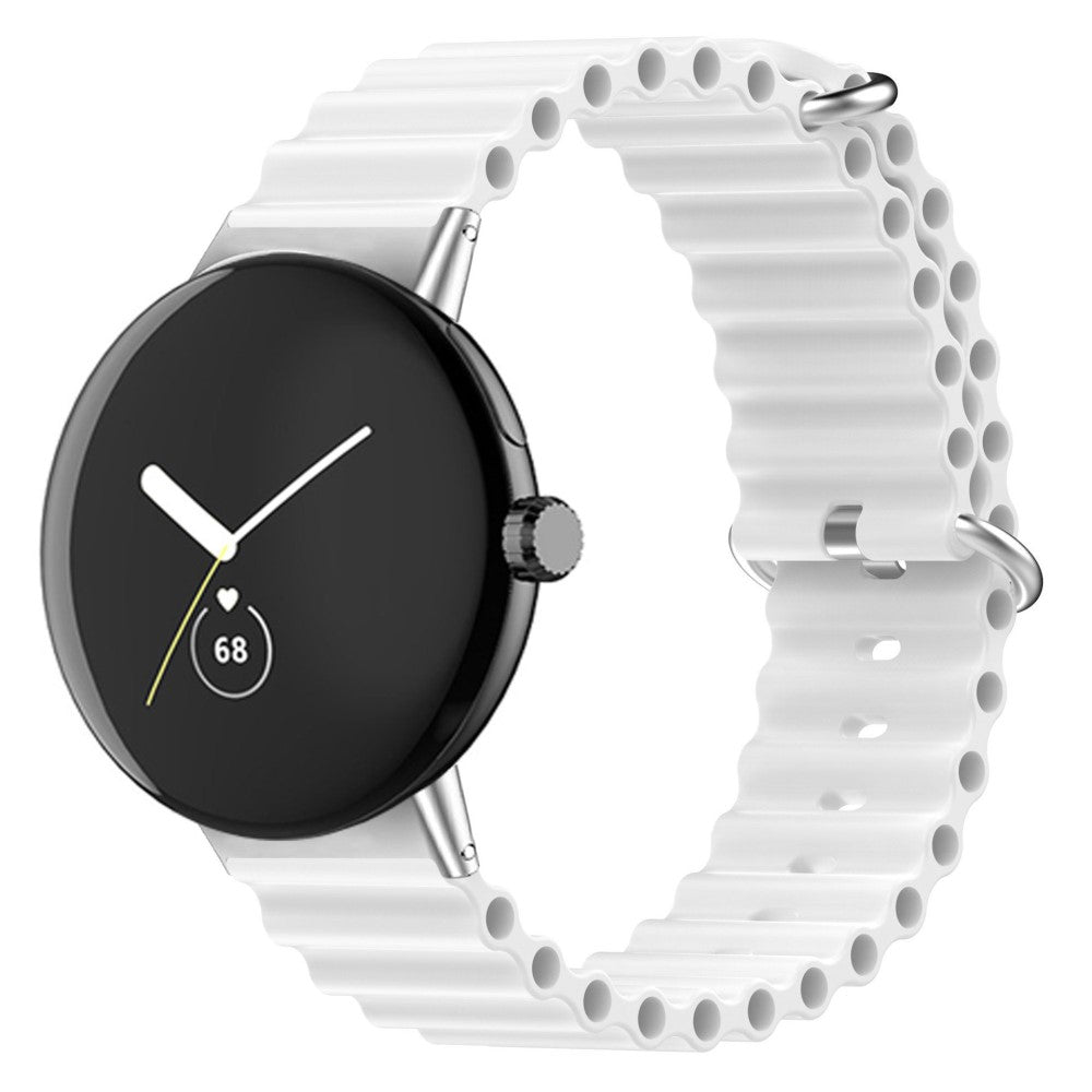 Meget sejt Google Pixel Watch Silikone Rem - Hvid#serie_4