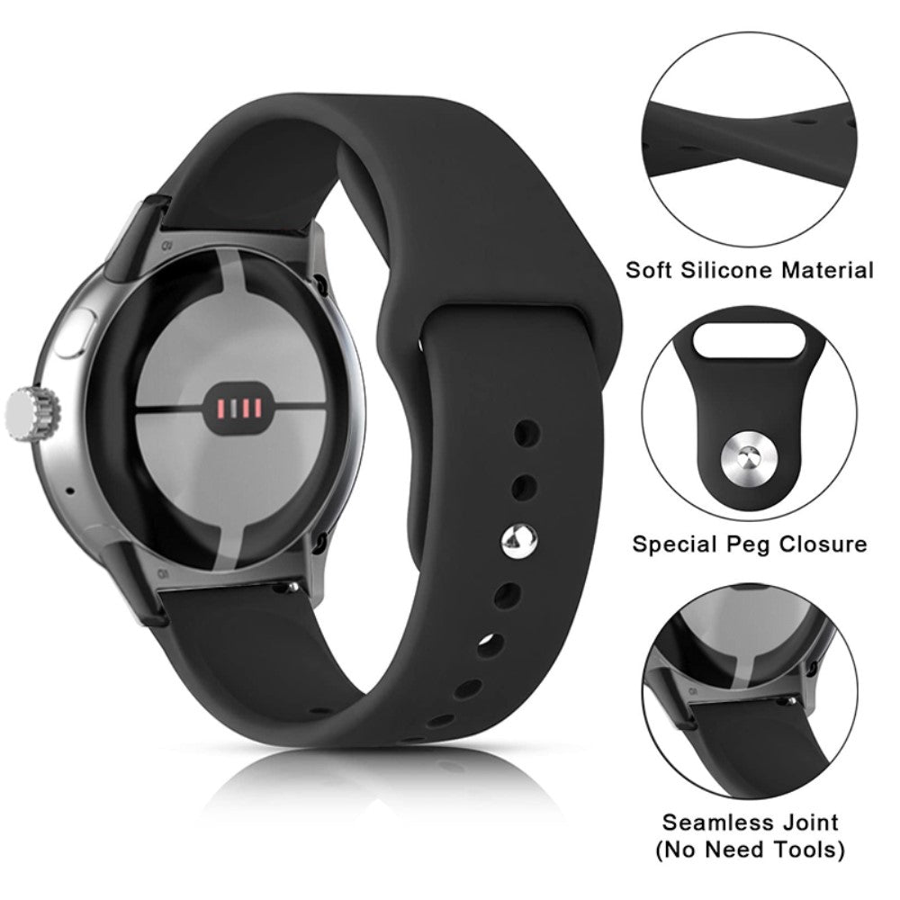 Helt vildt fint Google Pixel Watch Silikone Rem - Grøn#serie_11