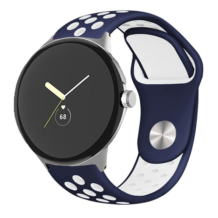 Fortrinligt Google Pixel Watch Silikone Rem - Blå#serie_1