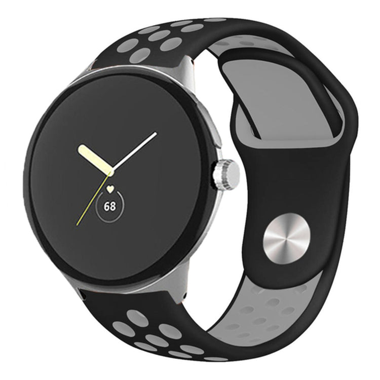 Fortrinligt Google Pixel Watch Silikone Rem - Sort#serie_10