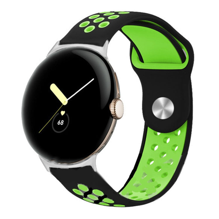 Fortrinligt Google Pixel Watch Silikone Rem - Grøn#serie_12