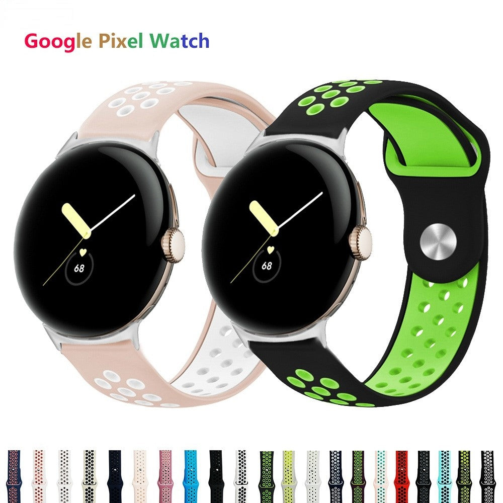 Fortrinligt Google Pixel Watch Silikone Rem - Grøn#serie_12